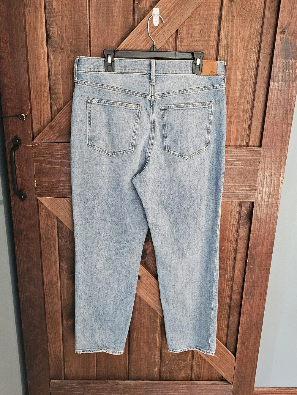 J.Crew Men’s 32T Classic Straight Light Wash Distressed Jeans